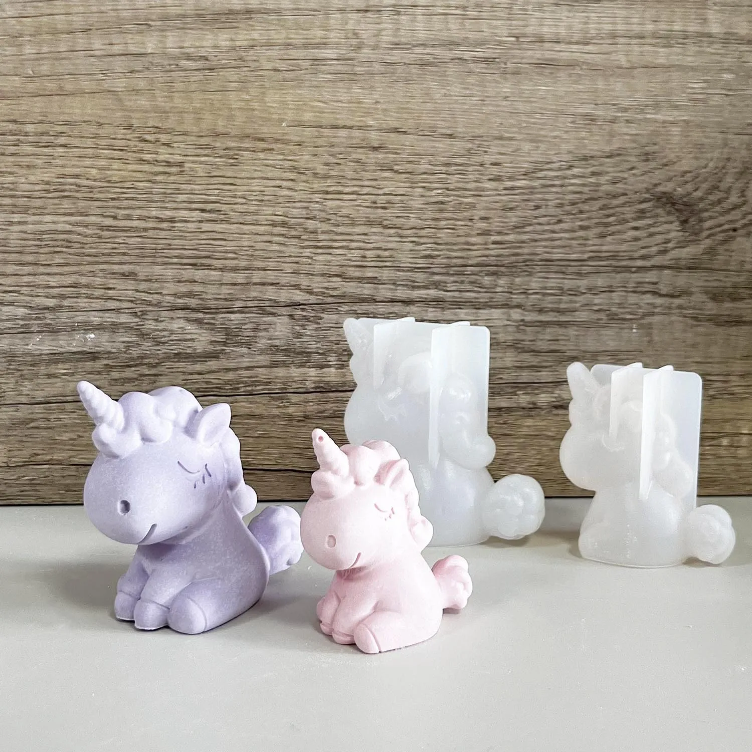 Eco Soap - 3D silikon geometris Unicorn kucing rusa