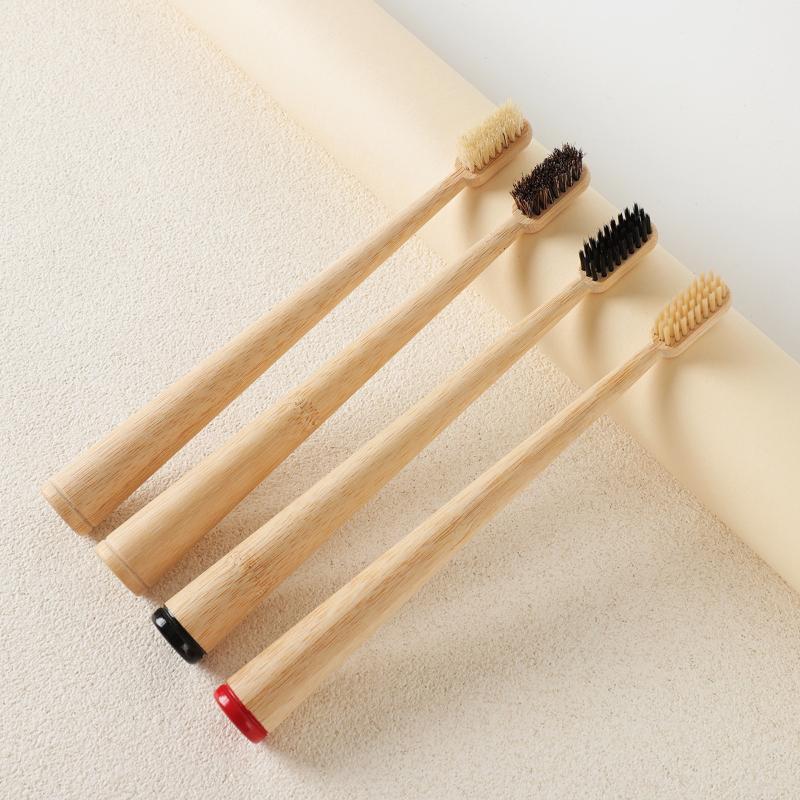 Bamboo Toothbrush - 1 buah/4 buah Sikat Gigi Bulu