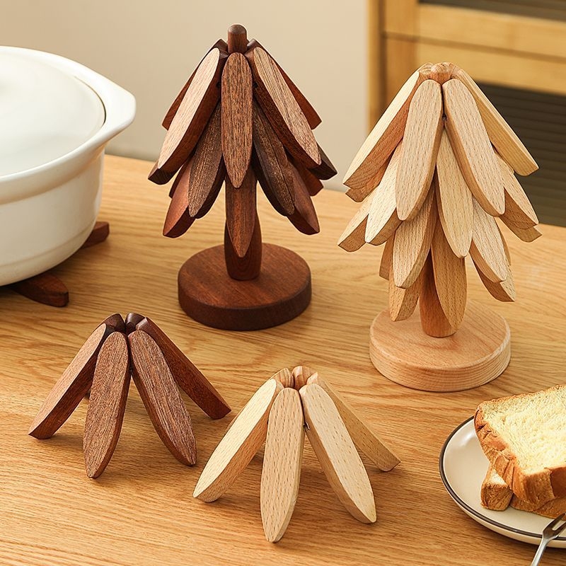 Bamboo Cutlery - Alas Panci Bambu Kreatif, Tatakan Kayu