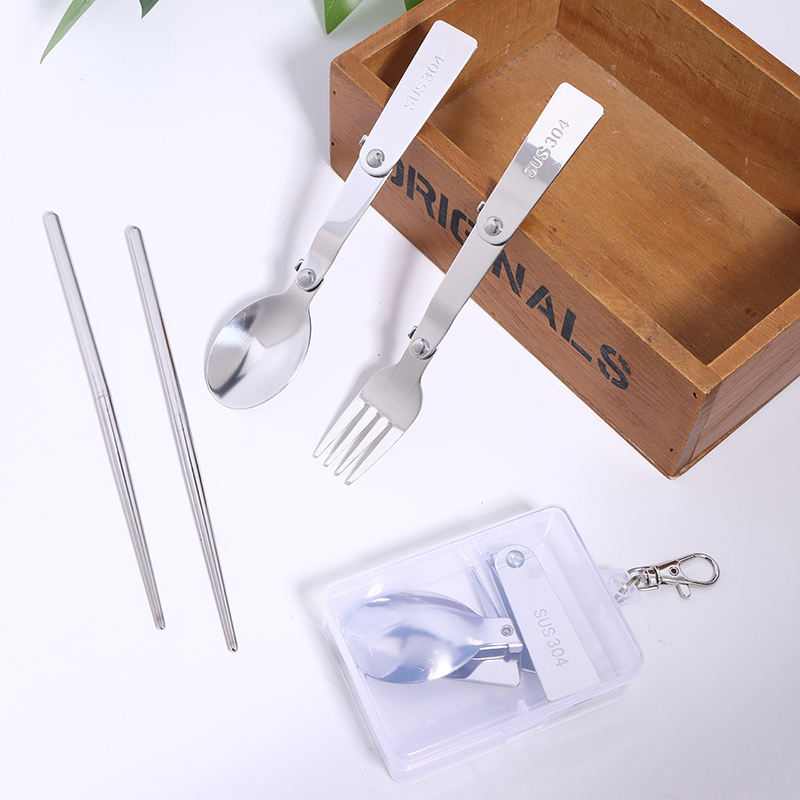 Bamboo Cutlery - 1 Buah/3 Buah Set Peralatan Makan