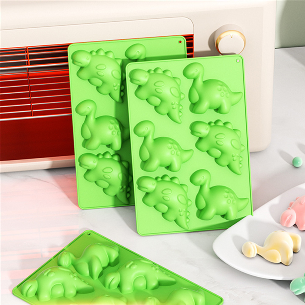 Eco Soap - Cetakan Kue Silikon Dinosaurus Baki Cetakan