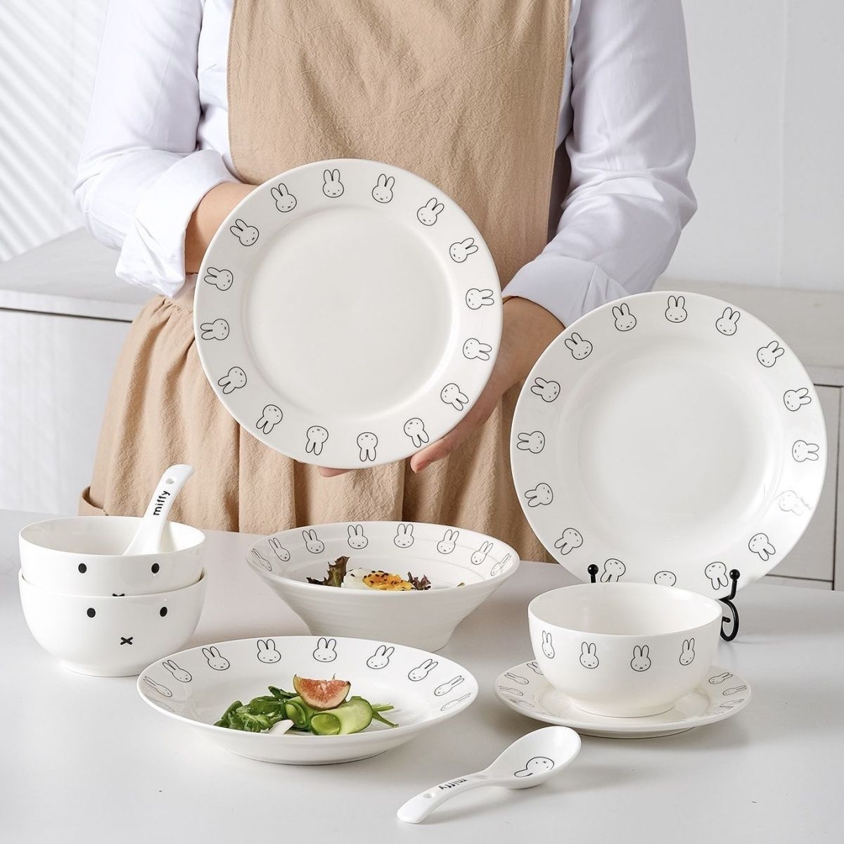 Peralatan Makan Keramik Sederh - Bamboo Cutlery ulasan dan harga