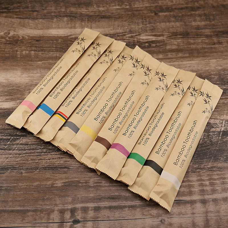 5/15 buah Sikat Gigi Berwarna- - Bamboo Toothbrush ulasan dan harga