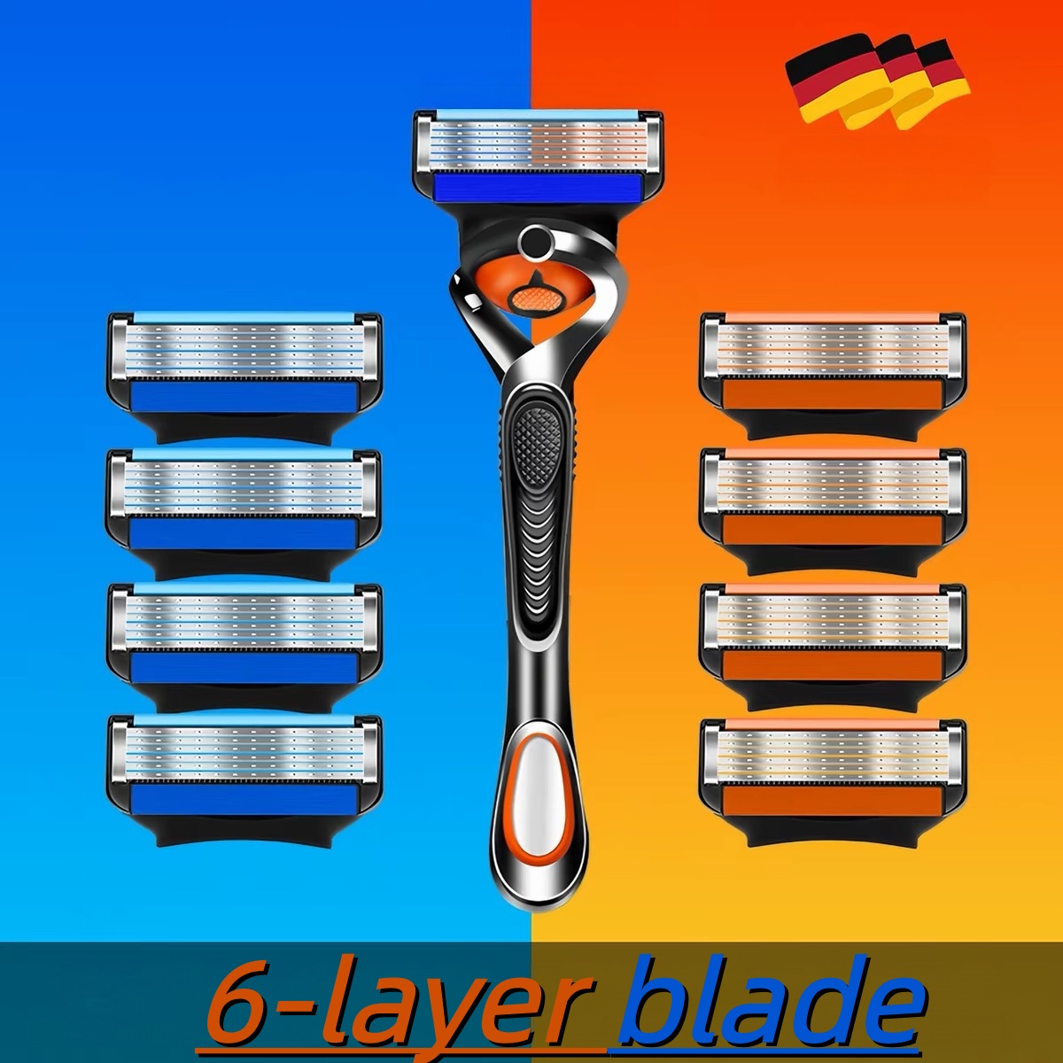 Pisau Cukur Pria dengan 6 Lapi - Safety Razor Handle ulasan dan harga