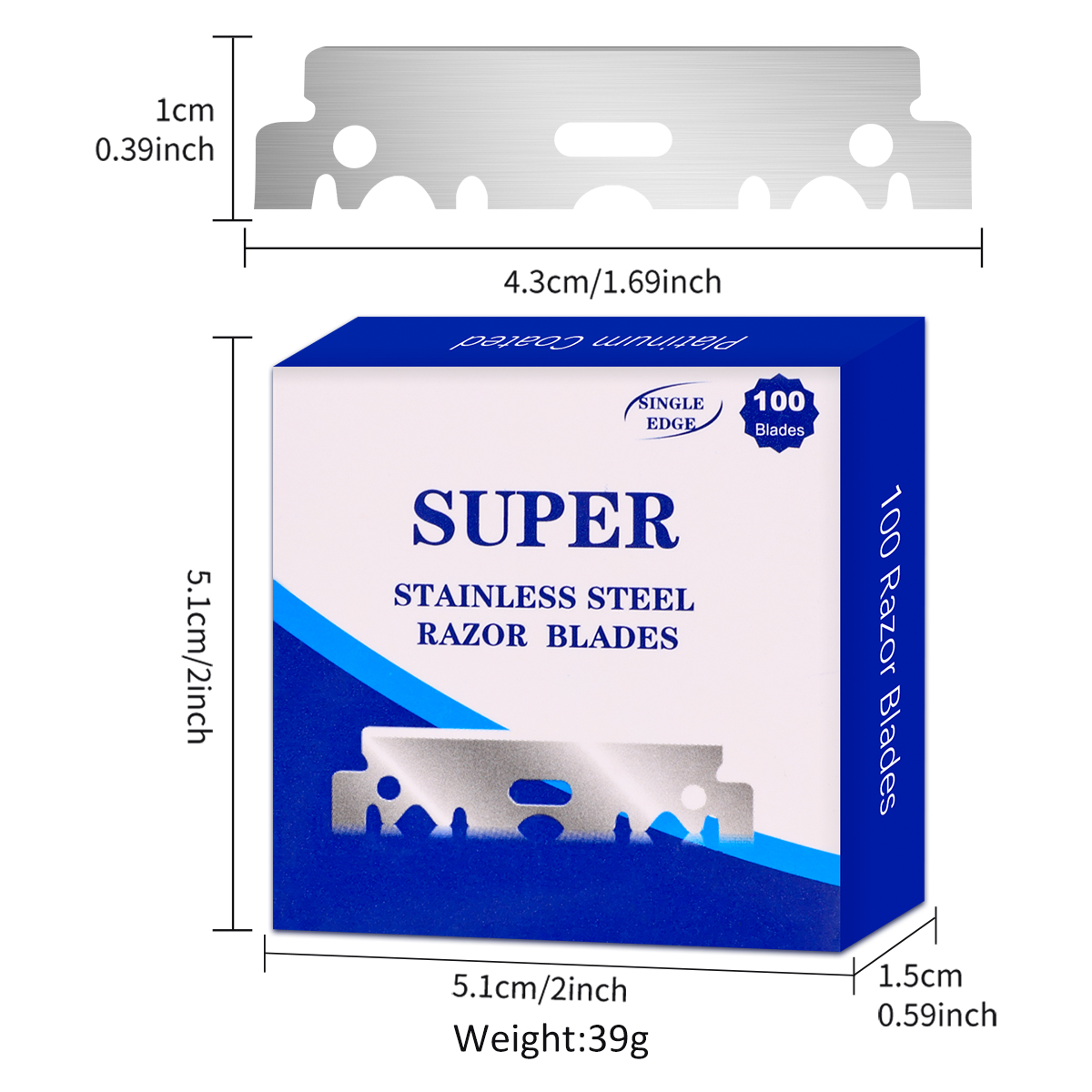 100 Buah Pisau Cukur Pengaman  - Safety Razor Handle ulasan dan harga