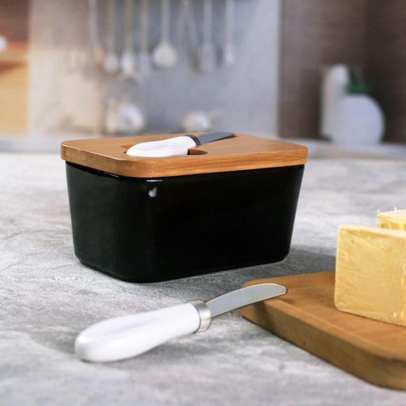 Piring mentega keramik sederha - Bamboo Cutlery ulasan dan harga
