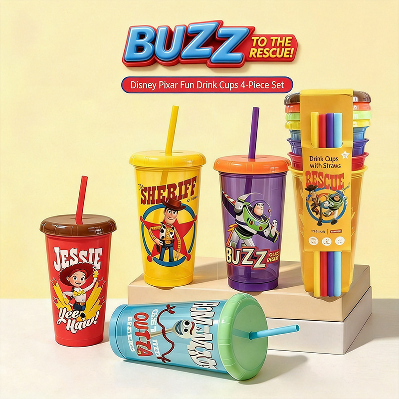 Toy Story 5 Gelas Sedotan Plas - Reusable Straw ulasan dan harga