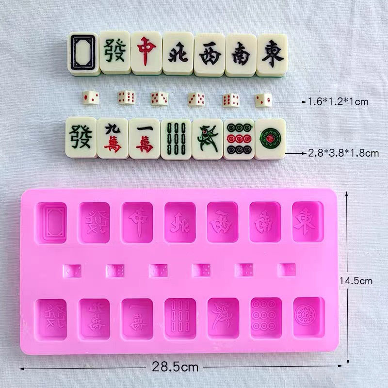 Set Ubin Mahjong Cina, Cetakan - Eco Soap ulasan dan harga