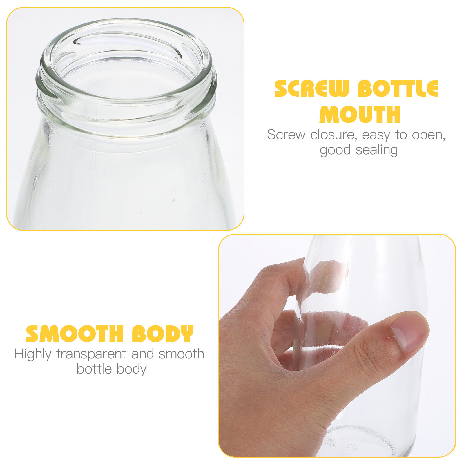 4 Buah Botol Susu Kaca, Wadah  - Reusable Bottle ulasan dan harga